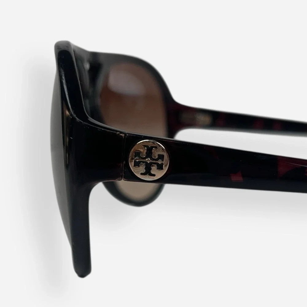 Tory Burch Aviator Sunglasses TY9009 Brown Gold‎ Case Plastic Frames Only
